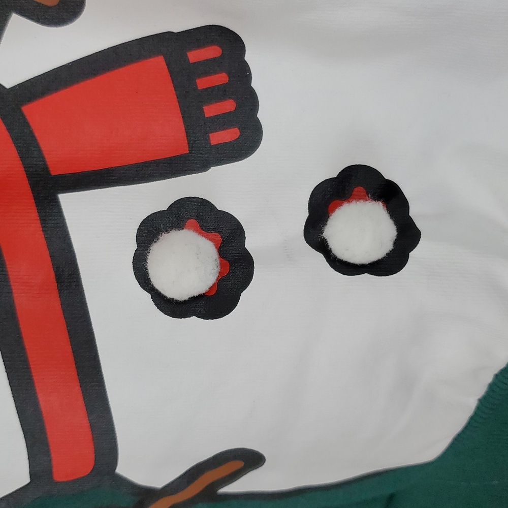 Hello Kitty Woman's Graphic Christmas Sweatshirt ~ Green - Picture 11 of 12